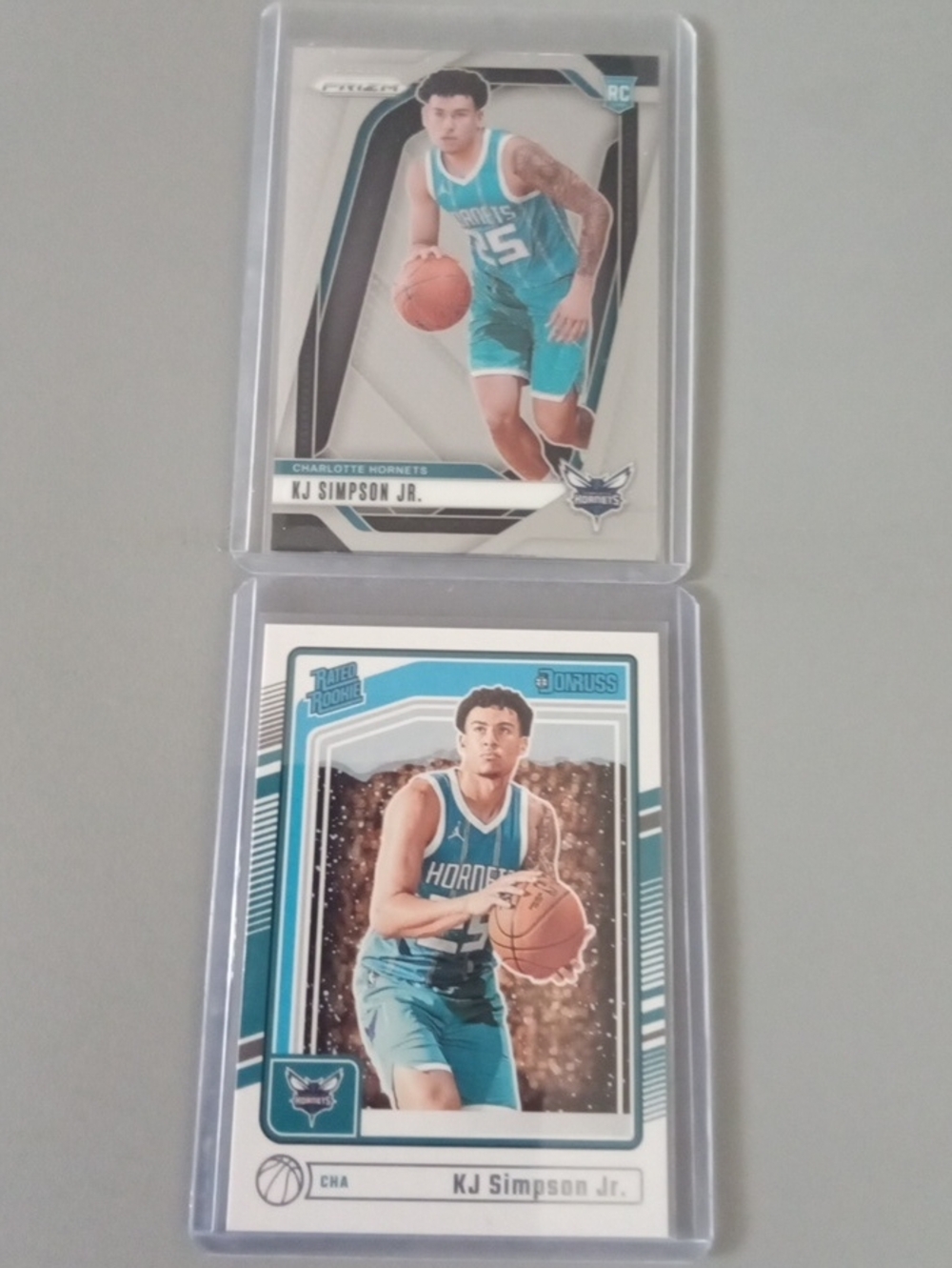 Panini KJ Simpson Jr. Basketball Cards - Teal, White, Black